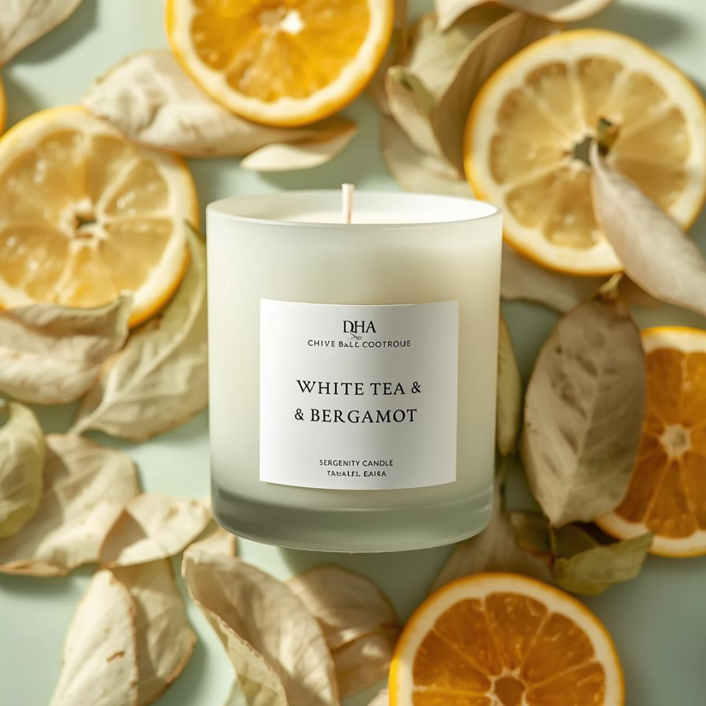 White Tea & Bergamot Serenity Candle