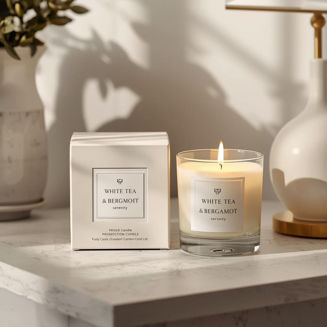 White Tea & Bergamot Serenity Candle