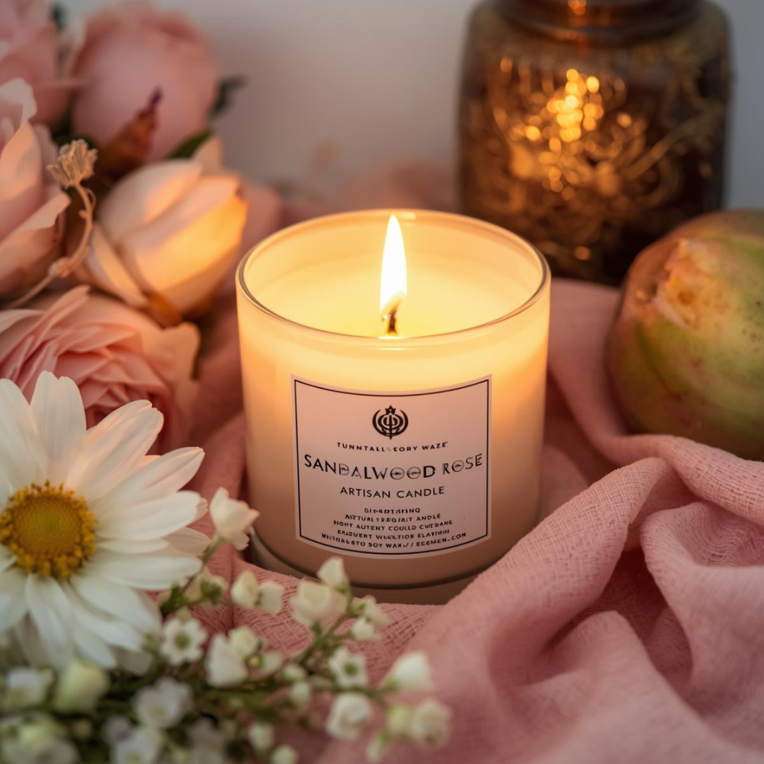 Sandalwood Rose Artisan Soy Candle