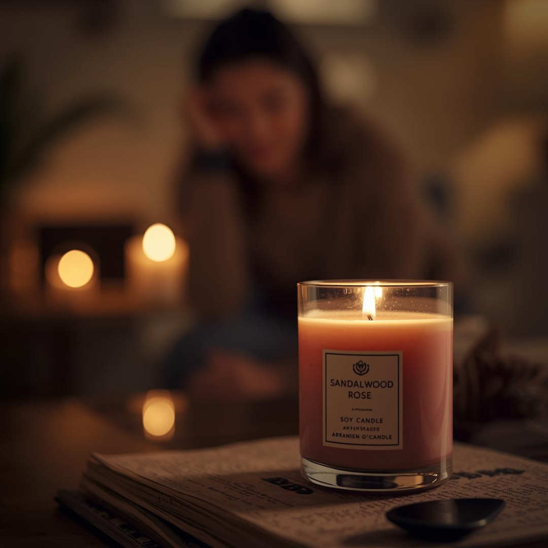 Sandalwood Rose Artisan Soy Candle