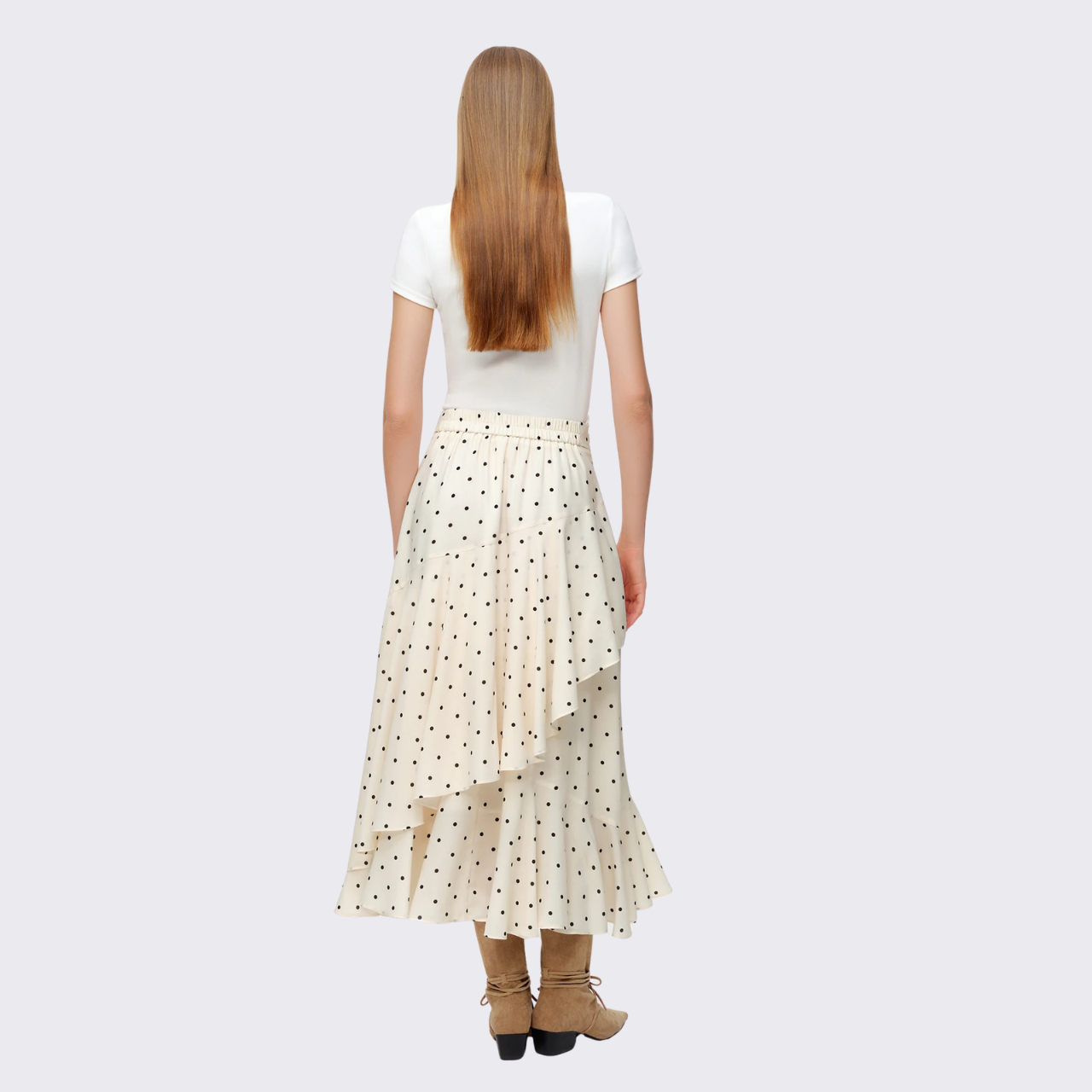 Polka Dot Ruffle Skirt