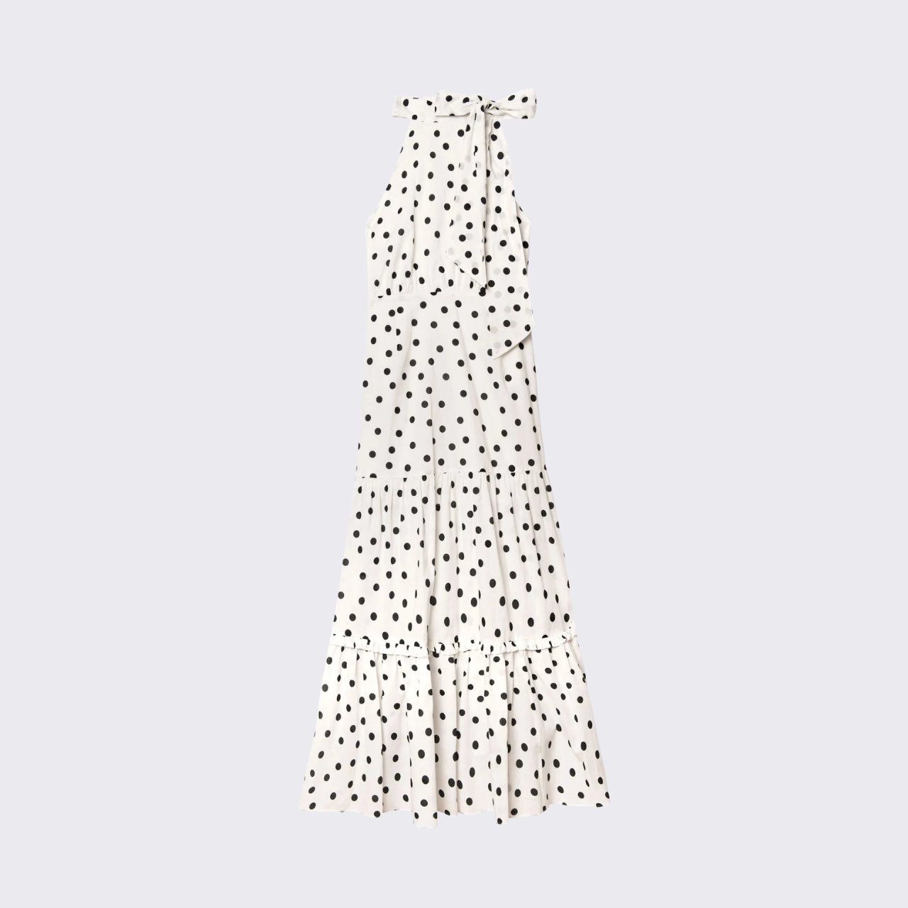 Elegant Polka Dot Maxi Dress