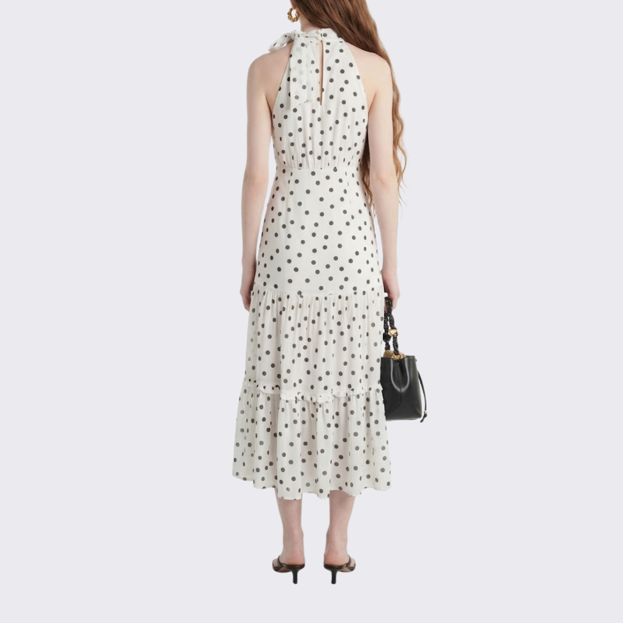 Elegant Polka Dot Maxi Dress