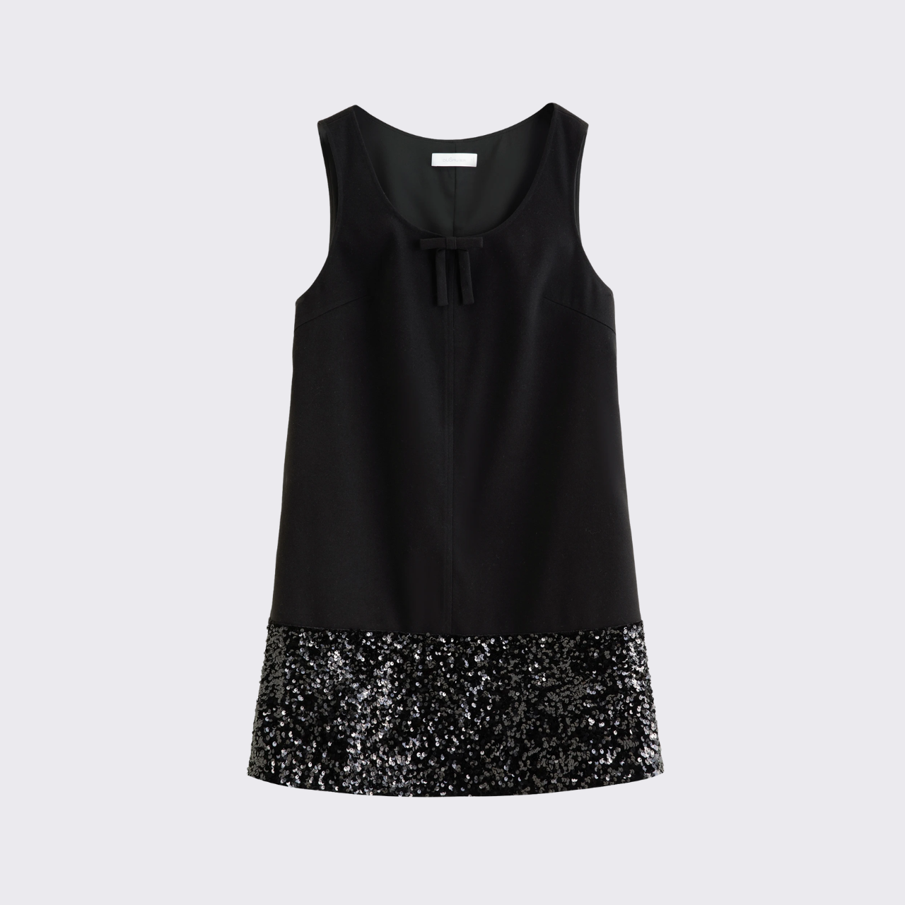 Sequin Hem Shift Dress