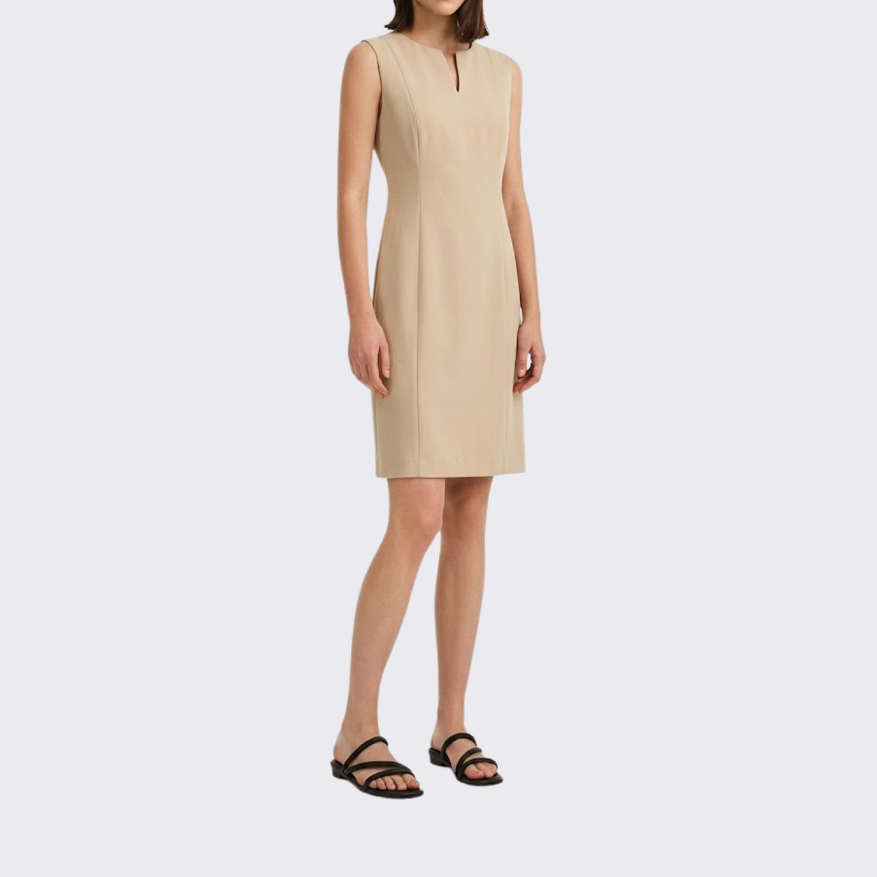 Refined Sleeveless Shift Dress