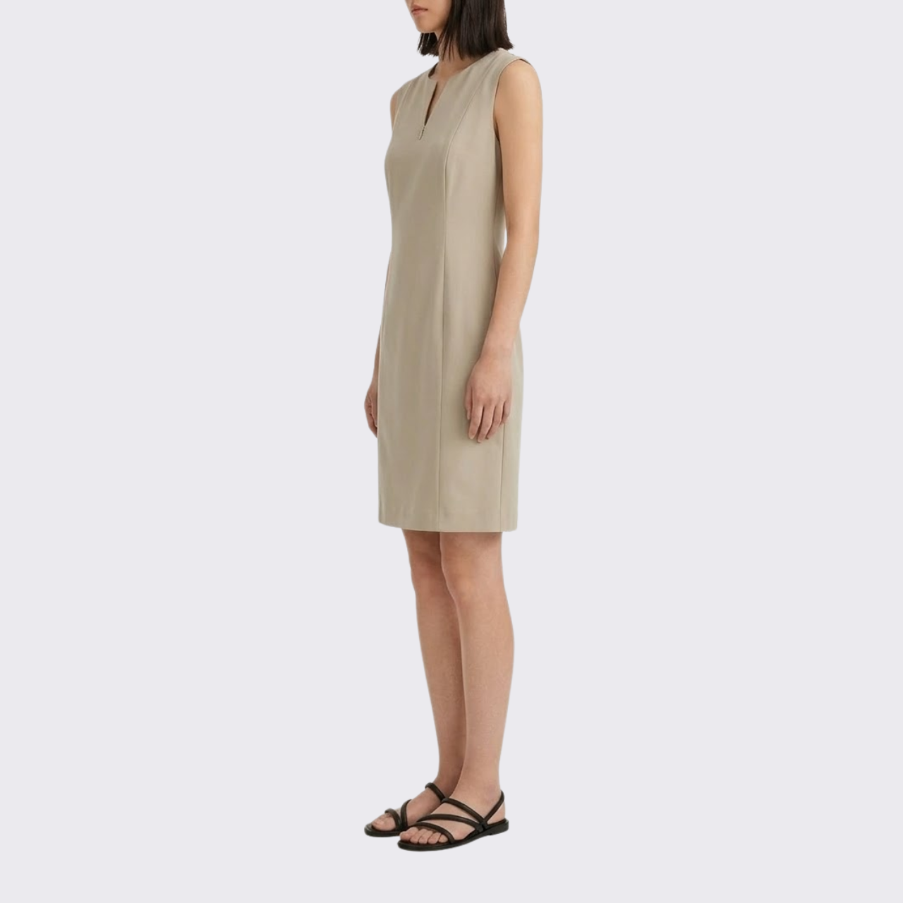 Refined Sleeveless Shift Dress
