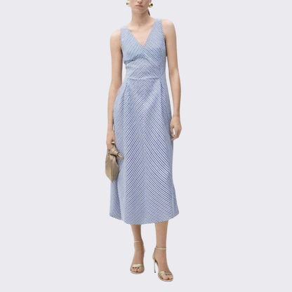 Amelia Striped Flare Dress