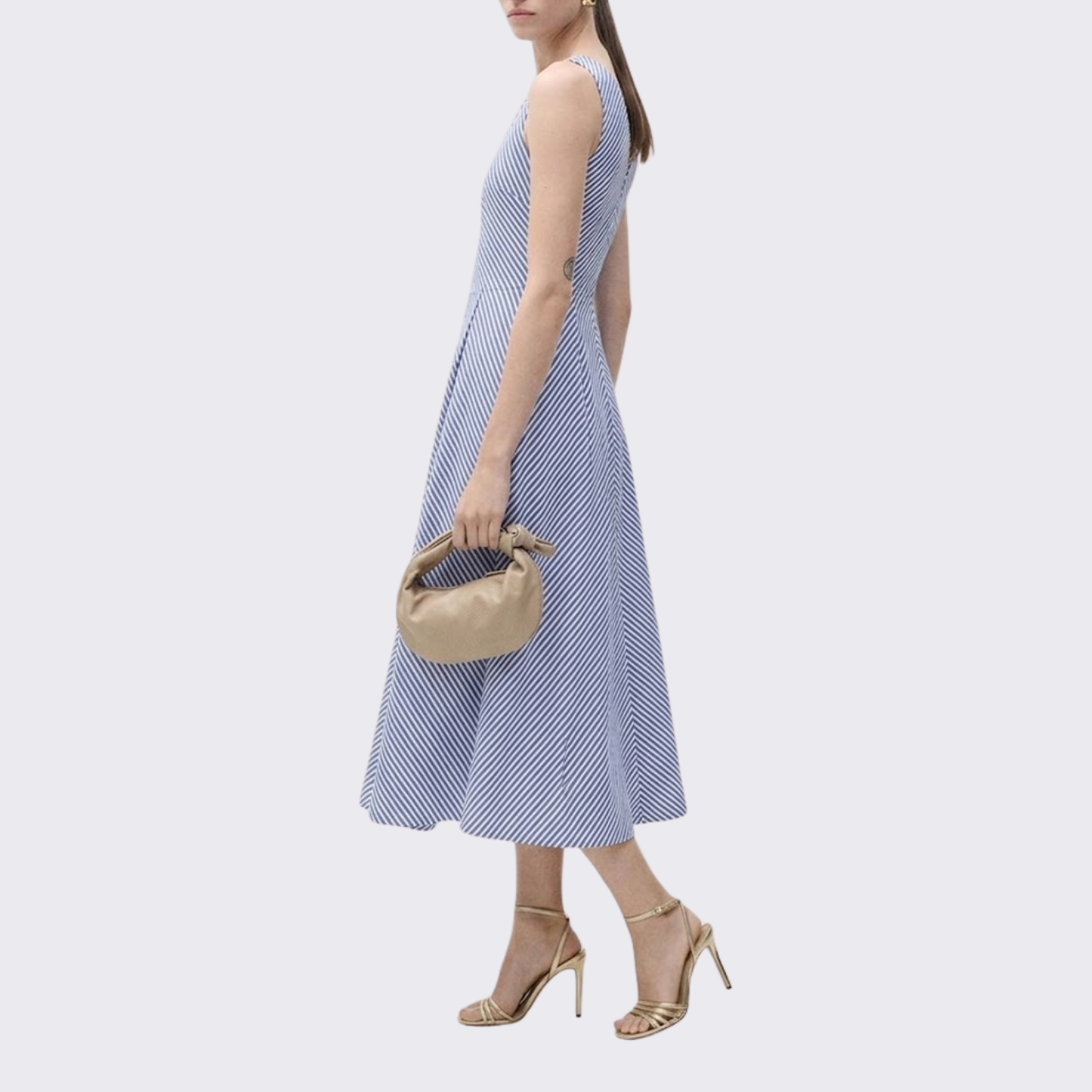 Amelia Striped Flare Dress