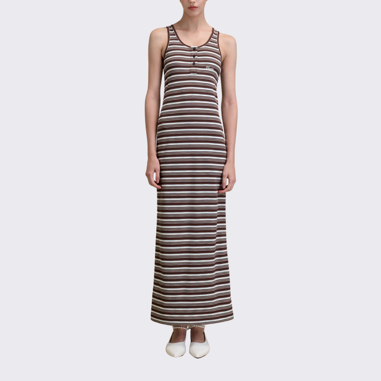 Slim Striped Tank Dress