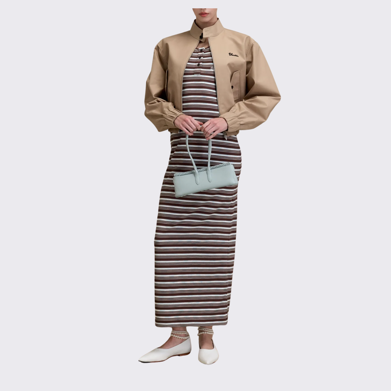 Slim Striped Tank Dress