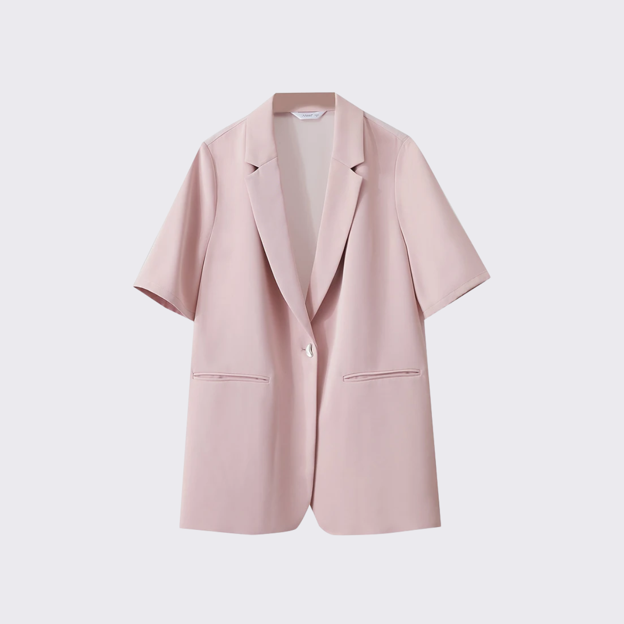 Short Sleeve Pink Blazer