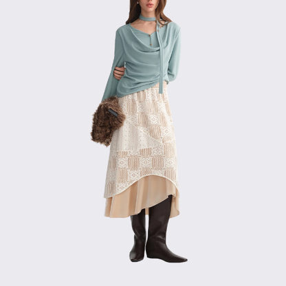 Lace Layered Skirt