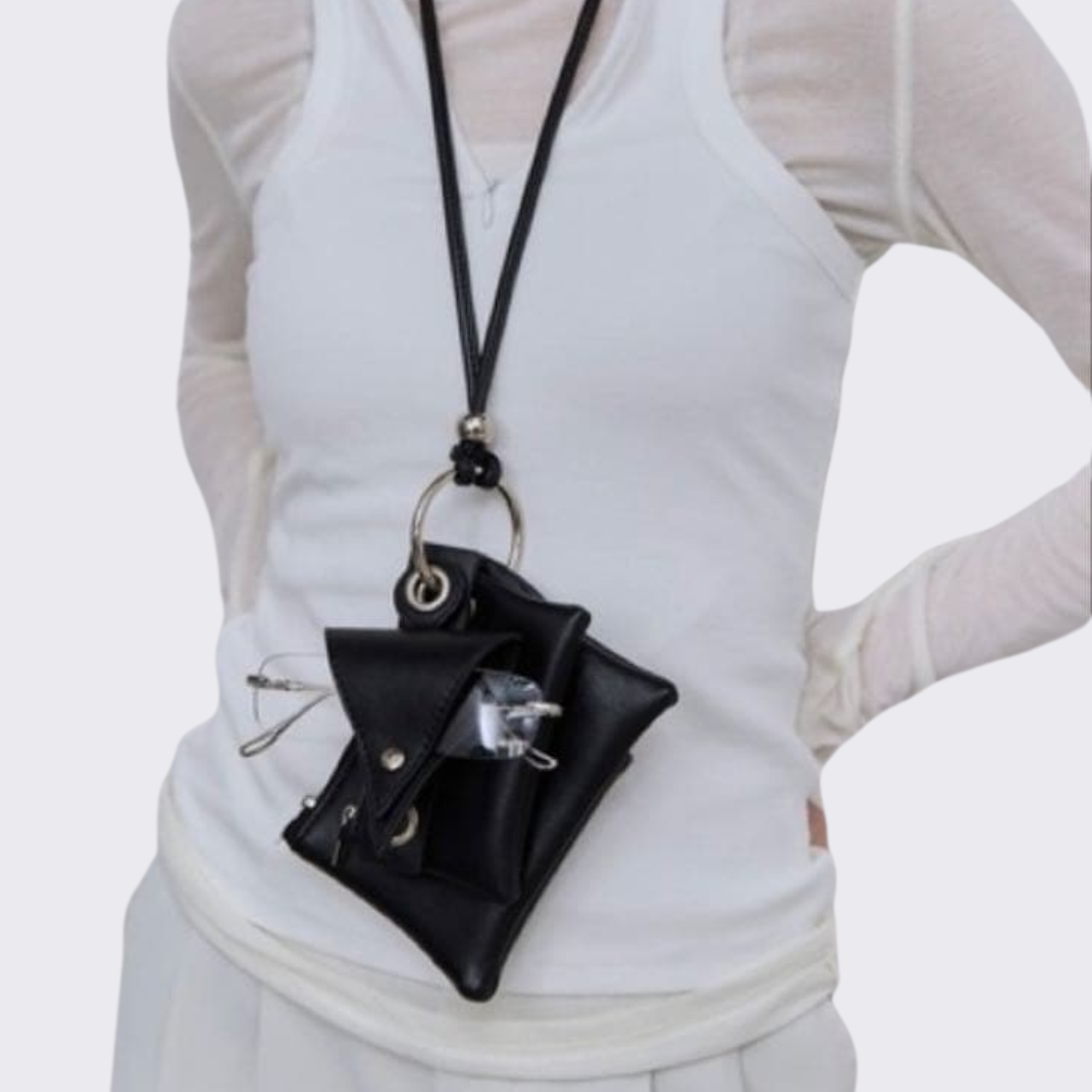 Mini Flap Leather Wallet