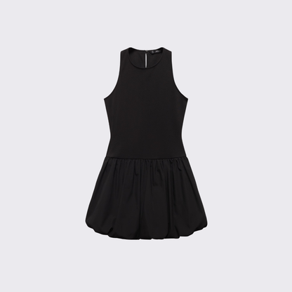 Bubble Hem Sleeveless Dress
