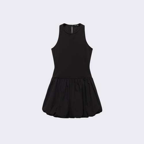 Bubble Hem Sleeveless Dress