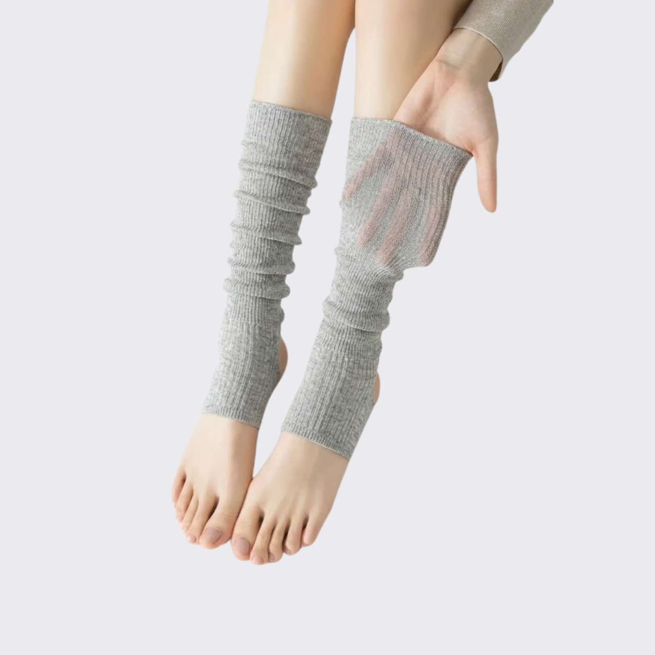 Ribbed Knee-High Socks