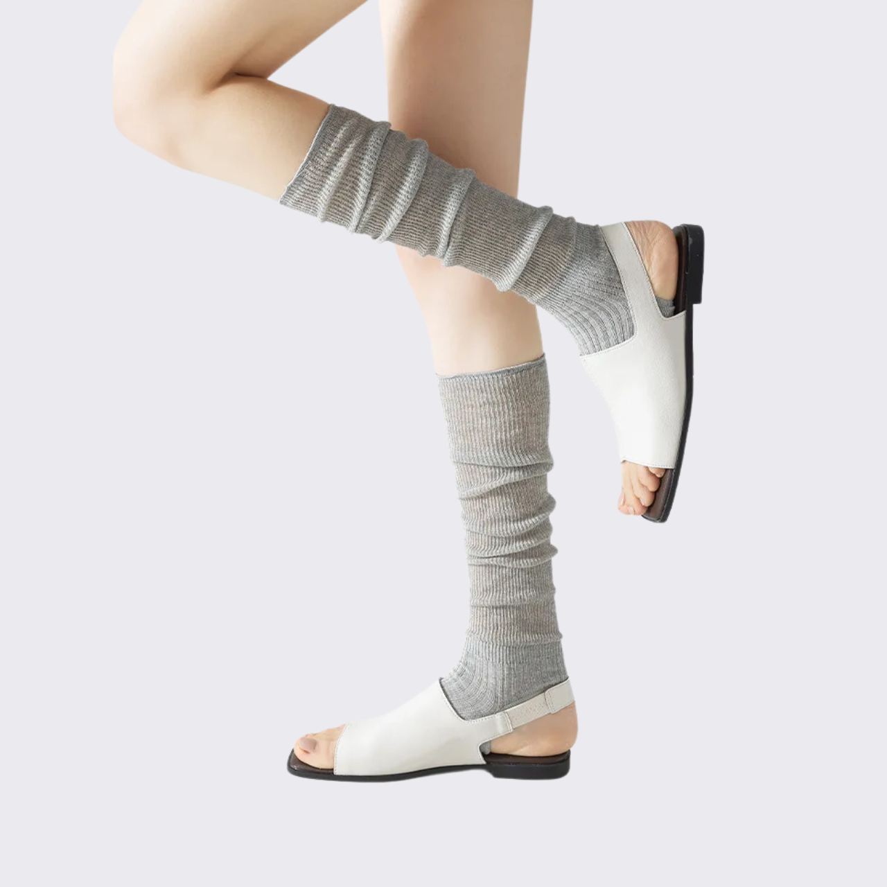 Ribbed Knee-High Socks