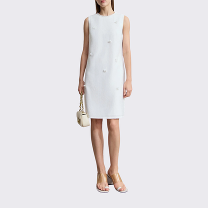 Pearl Embellished Shift Dress