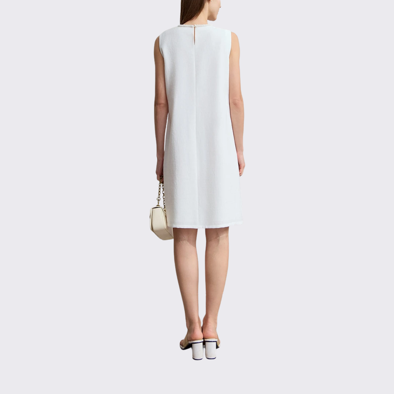 Pearl Embellished Shift Dress