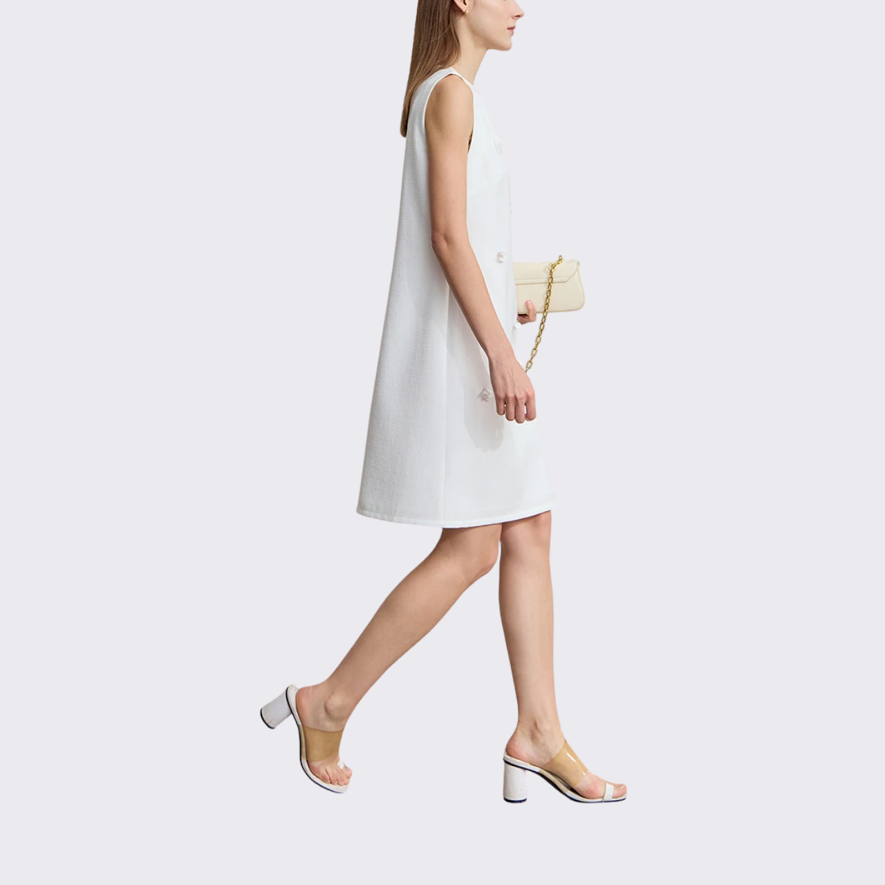 Pearl Embellished Shift Dress