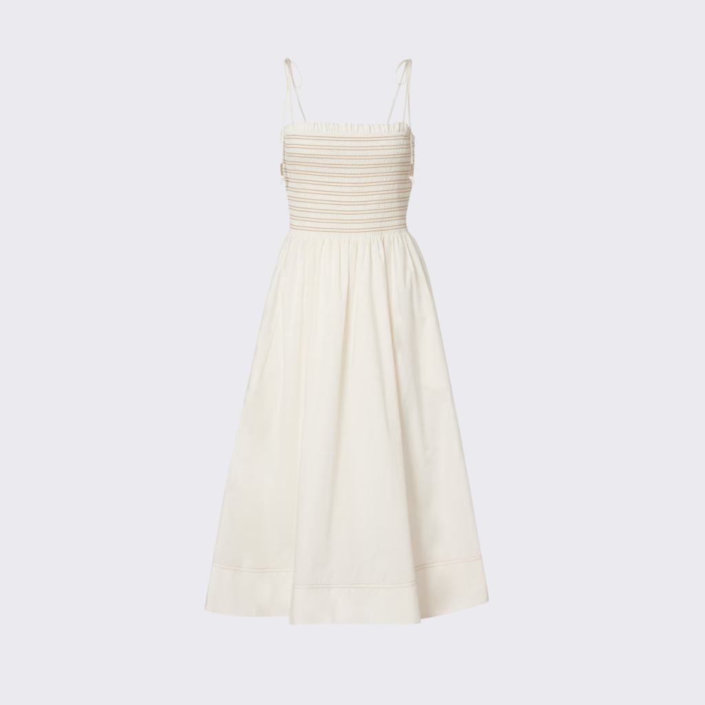 Classic Smocked Cotton Dress
