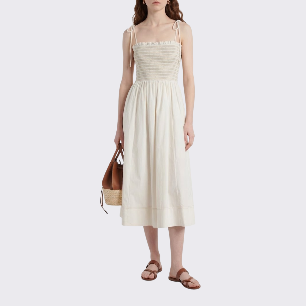 Classic Smocked Cotton Dress