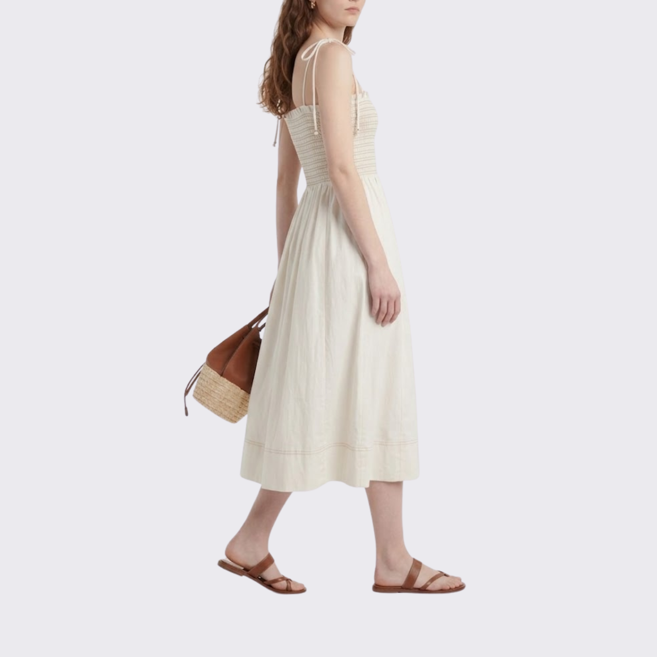 Classic Smocked Cotton Dress